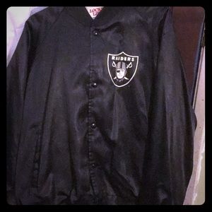SOLD - Vintage 80's Satin Raiders Bomber jacket